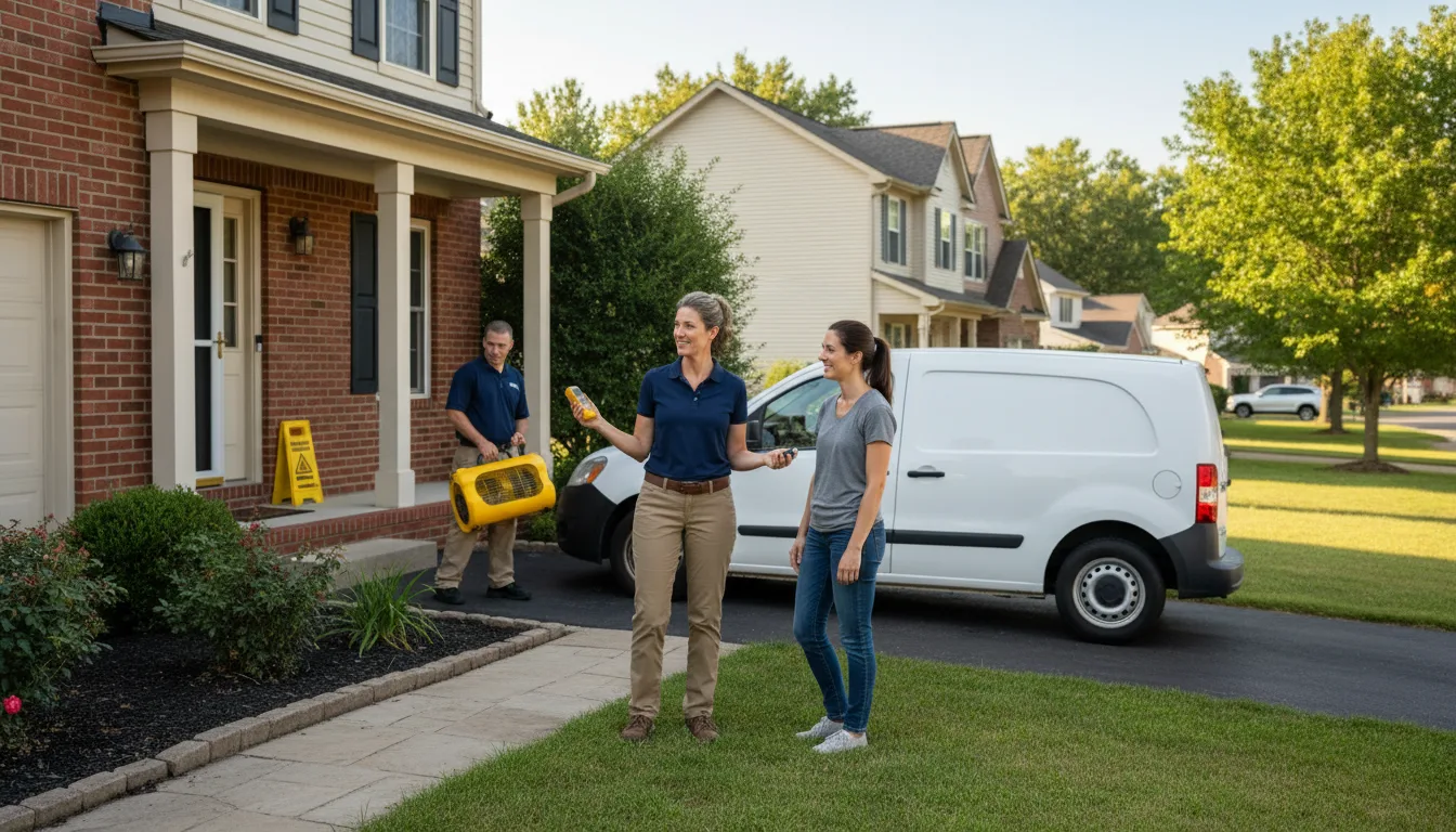 Water restoration image for Dehumidification And Cleanup Services in Daleville, IN